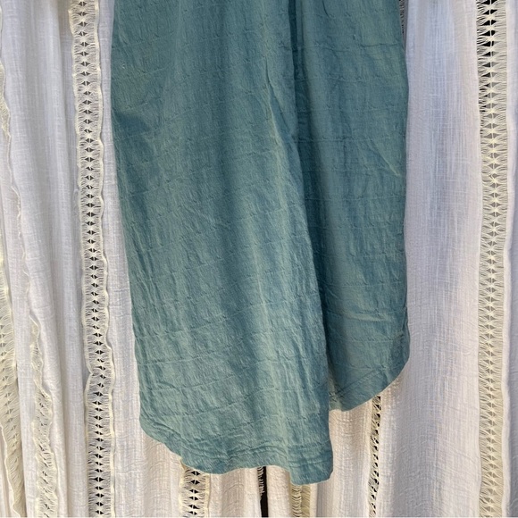Free People Beach Seasons in the Sea Green Open Low Back Bohemian Midi Dress XS - Picture 7 of 10